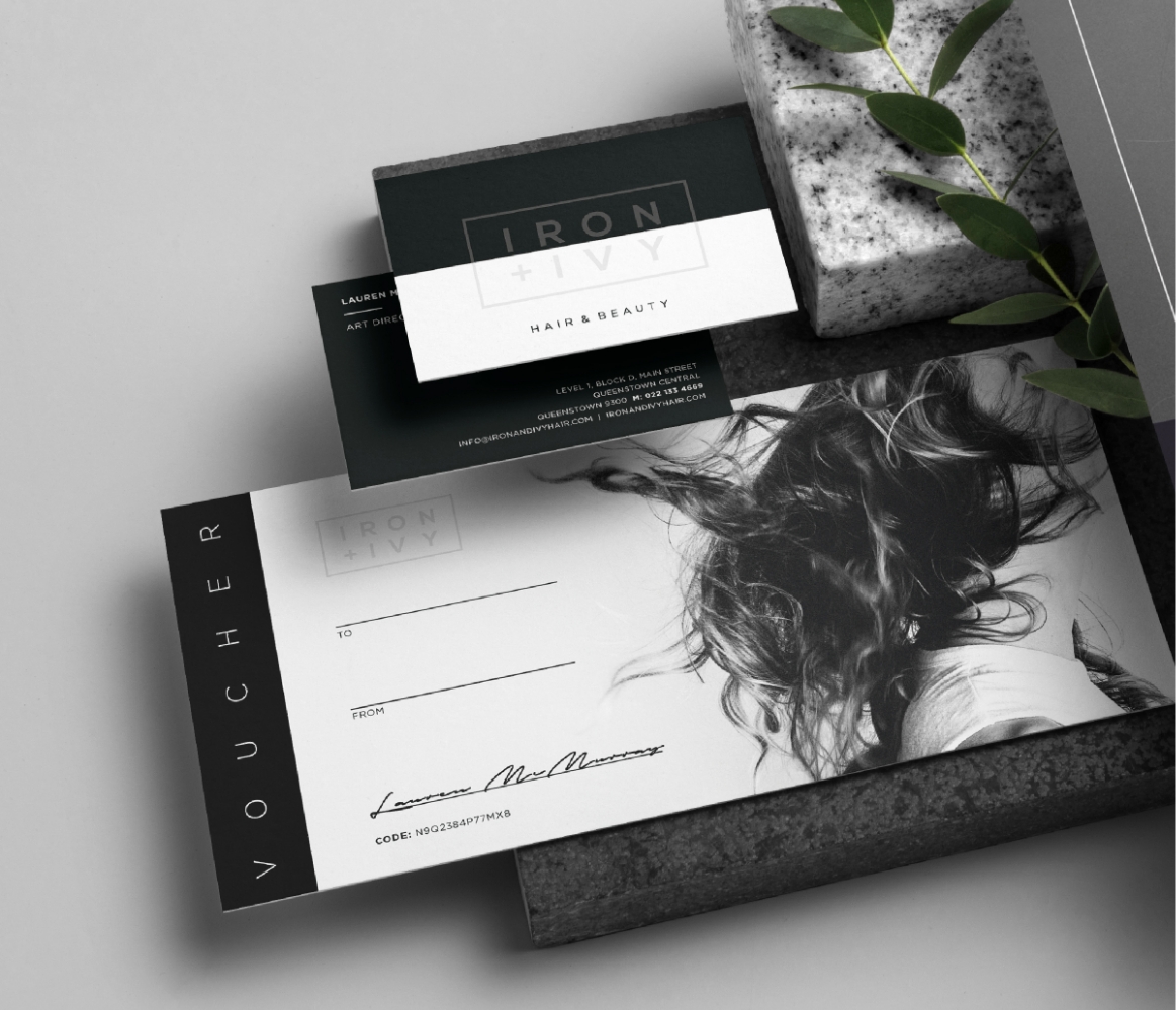 Iron + Ivy brand identity